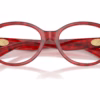 Burberry BE2466 4257 - Bordeaux Havana eyeglasses angle view