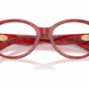Burberry BE2466F 4257 - Bordeaux Havana eyeglasses angle view