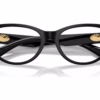 Burberry BE2467 3001 - Black eyeglasses angle view