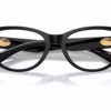 Burberry BE2467F 3001 - Black eyeglasses angle view