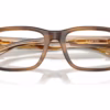 Burberry BE2469F 4253 - Striped Brown eyeglasses angle view