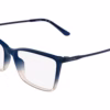 Calvin Klein CK26542 423 - Transparent Blue/Nude eyeglasses angle view