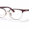 Coach HC5130 9385 - Burgundy/Shiny Rose Gold eyeglasses angle view