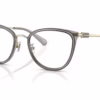 Coach HC5146 9417 - Transparent Grey eyeglasses angle view
