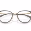 Coach HC5146 9417 - Transparent Grey eyeglasses angle view