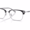 Coach HC5215TD 9495 - Silver/Transparent Grey eyeglasses angle view