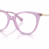 Coach HC6125 5400 - Transparent Amethyst eyeglasses angle view