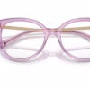 Coach HC6125 5400 - Transparent Amethyst eyeglasses angle view