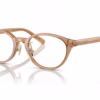 Coach HC6152D 5654 - Transparent Brown eyeglasses angle view