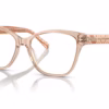 Coach HC6207U 5561 - Transparent Brown eyeglasses angle view