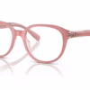 Coach HC6209U 5743 - Milky Pink/Transparent Pink eyeglasses angle view