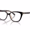 Coach HC6226F 5781 - Black/Transparent Blush eyeglasses angle view