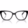 Coach HC6226F 5781 - Black/Transparent Blush eyeglasses front view