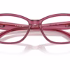 Coach HC6243F 5824 - Transparent Burgundy eyeglasses angle view