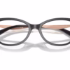 Coach HC6245F 5104 - Transparent Dark Grey eyeglasses angle view