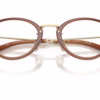 Coach HC6268D 5888 - Transparent Brown eyeglasses angle view