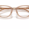 Coach HC6272F 5654 - Transparent Brown eyeglasses angle view