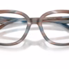 Coach HC6274U 5899 - Striated Maple/Blueberry eyeglasses angle view