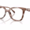Coach HC6274U 5901 - Striated Redwood/Maple eyeglasses angle view
