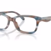 Coach HC6275U 5899 - Striated Maple/Blueberry eyeglasses angle view