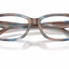Coach HC6275U 5899 - Striated Maple/Blueberry eyeglasses angle view