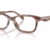 Coach HC6275U 5901 - Striated Redwood/Maple eyeglasses angle view