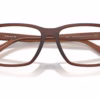 Coach HC6278U 5911 - Matte Transparent Brown eyeglasses angle view