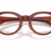 Coach HC6280D 5847 - Transparent Brown eyeglasses angle view