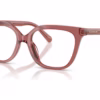 Coach HC6302U 5961 - Transparent Smoke Pink eyeglasses angle view