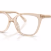 Coach HC6302U 5967 - Transparent Beige eyeglasses angle view