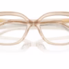 Coach HC6302U 5967 - Transparent Beige eyeglasses angle view