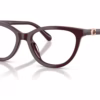 Coach HC6304U 5970 - Transparent Dark Cherry eyeglasses angle view