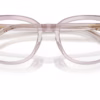 Coach HC6305U 5962 - Transparent Mauve eyeglasses angle view
