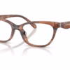 Coach HC6307U 5965 - Pecan Watercolor eyeglasses angle view