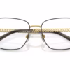 Dolce&Gabbana DG1346 1311 - Gold / Matte Black eyeglasses angle view
