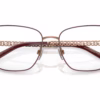 Dolce&Gabbana DG1346 1333 - Pink Gold / Matte Bordeaux eyeglasses angle view