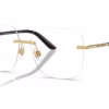 Dolce&Gabbana DG1360 02 - Gold eyeglasses angle view