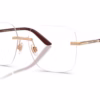 Dolce&Gabbana DG1360 1298 - Rose Gold eyeglasses angle view
