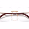 Dolce&Gabbana DG1360 1298 - Rose Gold eyeglasses angle view