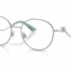 Dolce&Gabbana DG1365 1325 - Silver/Azure eyeglasses angle view
