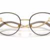 Dolce&Gabbana DG1365 1334 - Gold/Black eyeglasses angle view
