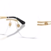 Dolce&Gabbana DG1369 02 - Gold eyeglasses angle view