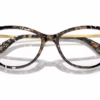 Dolce&Gabbana DG3258 911 - Cube Black/Gold eyeglasses angle view
