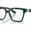 Dolce&Gabbana DG3395 3460 - Pearl Havana Petroleum eyeglasses angle view