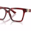 Dolce&Gabbana DG3395 3463 - Pearl Havana Red eyeglasses angle view