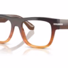 Dolce&Gabbana DG3407 3486 - Gradient Striped Brown eyeglasses angle view
