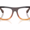 Dolce&Gabbana DG3407 3486 - Gradient Striped Brown eyeglasses front view