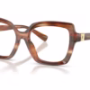Dolce&Gabbana DG3413 3221 - Striped Brown eyeglasses angle view