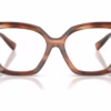 Dolce&Gabbana DG3413 3221 - Striped Brown eyeglasses front view