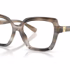 Dolce&Gabbana DG3413 3449 - Striped Grey eyeglasses angle view